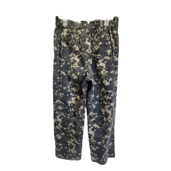 NWT Large 100% Cotton Camo Zipped Stretchy Waist Pants Front and Back Pockets - Picture 5 of 9